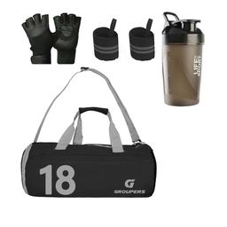 GROUPERS Printed Medium Foldable Sports or Gym Duffel Bag-image-91