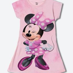 Wear Your Mind Girl Print Round Neck Cap Sleeves A-Line Dress-picture-19