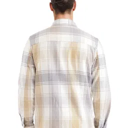 RARE RABBIT Men Checked Cotton Tailored Jacket with Patchwork image 3