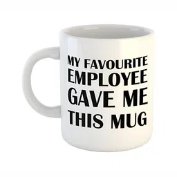 ARTBUG White Printed Ceramic Glossy Core Set of Cups and Mugs-19