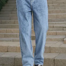 Style Quotient Men Relaxed Fit Mid-Rise Light Fade Acid Wash Jeans-image-64