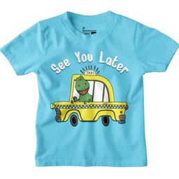 BonOrganik Boys Typography Printed Applique T-shirt-image-11