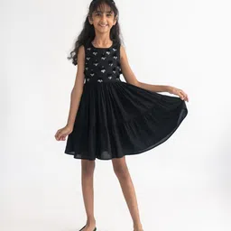 A Little Fable Girls Embellished Fit & Flare Above Knee Dress-image-94