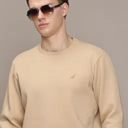 Nautica Men Round Neck Pullover Sweatshirt with Embroidered Detail-picture-46