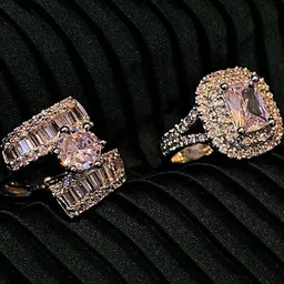 Anouk Women Brass American Diamond Finger Ring-24