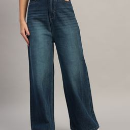 all about you Women Wide Leg High-Rise Light Fade Stretchable Jeans-image-32