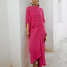Pallavi Jaipur Gulbahar Boat Neck Top With Skirt-picture-23