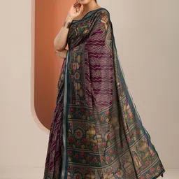 Libas Leheriya Zari Saree image 4