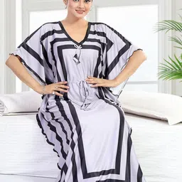 Gutthi Women Purple Nightdress-picture-11