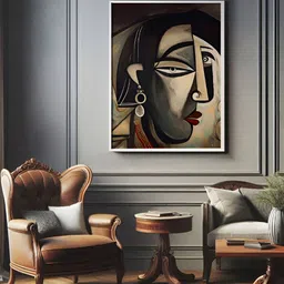 Sassyco Black & Brown 1 Piece Canvas Abstract Wall Paintings-picture-10