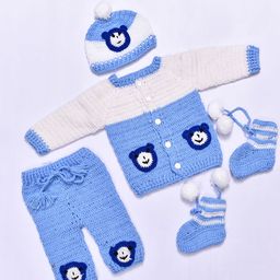Tiekart Infant Teddy Design Baby Apparel Gift Set-49