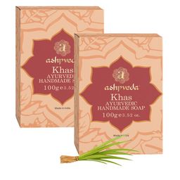 ASHPVEDA Set Of 2 Ruh Khus Bathing Soap For Hydration - 100 g Each-image-15