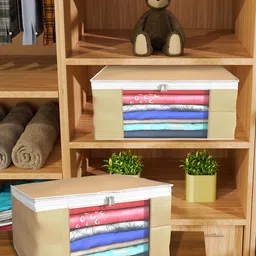 Kuber Industries Brown Set of 6 Regular Drawer Organiser Organisers image 1