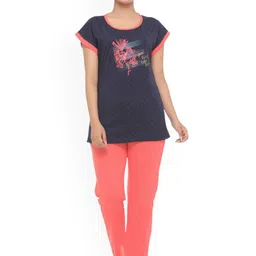 WOOL 4U Women Graphic Printed Night suit-image-5
