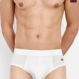 LOGGERHEAD Pack Of 2 Cotton Hipster Briefs LHMB002-Maroon-White-picture-10