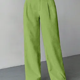 RAJOVATI Women Loose Fit Pleated Trousers-picture-11