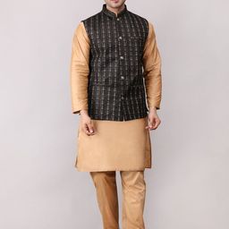 Voniry Men Regular Kurta with Pyjamas-34
