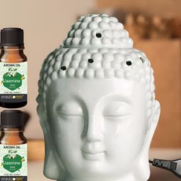 PEEPALCOMM Set Of 2 Buddha Electric Aroma Oil Diffuser-41