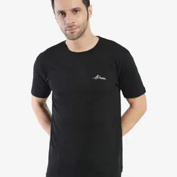 AgAtelier Men Solid Round Neck Cotton Regular Fit T-shirt-picture-37