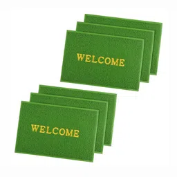 Aura 6Pcs Green Self-Designed Anti-Slip Eco-Friendly Absorbent Large Doormats-image-91