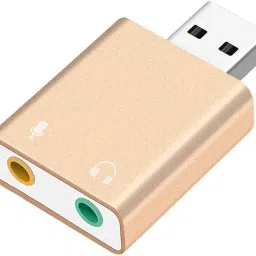 Sancy Plug-and-Play Sound Card for Headsets and Microphones USB Adapter-27