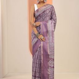 Libas Women Ethnic Motifs Printed Zari Saree-image-51