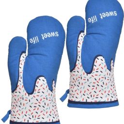 Blue Cotton Kitchen Linen Set-23