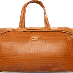 25.5 L Strolley Duffel Bag - 40.6 Liter Travel Bag with Smooth Wheels, Stylish & Spacious Strolley Bag - Brown-image-3