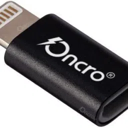 ONCRO Black Micro USB to 8 pin Lightning Charging Converter Micro USB female to 8 pin Male Phone Converter-9