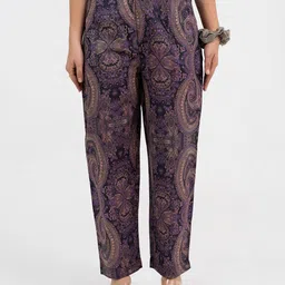 GULABOSITABO Women Pure Cotton Printed Trousers-image-86