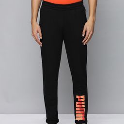 Puma Men Typography Printed Zippered Slim Fit Regular Track Pants-image-13