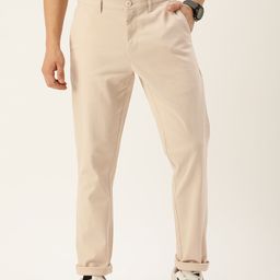 Harvard Men Classic Solid Mid-Rise Slim Fit Chinos-image-11