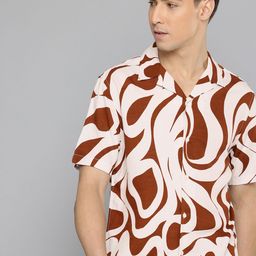 Flying Machine Abstract Printed Casual Shirt-picture-2