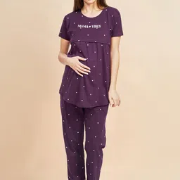 PASTEL CLIP Women Printed Night suit-image-62