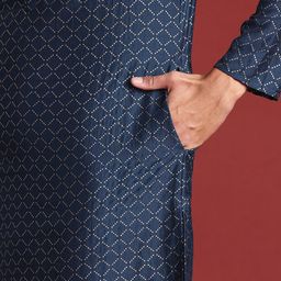 Anouk Men Printed Regular Kurta with Churidar image 2