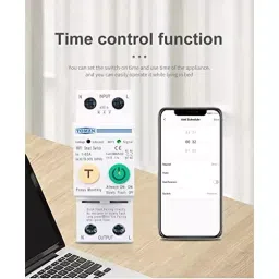amiciSmart WiFi MCB Circuit Breaker 63 A with RS485, Overload Protection & SmartLife App Compatibility, 1xTOWBC-2P-ADV image 4