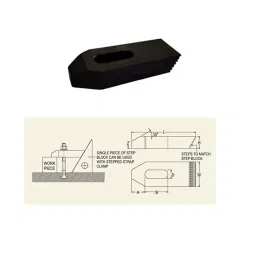 RPSC RSSC-16-75 Suitable Size M- 16 Stepped Strap Clamp - Black image 2