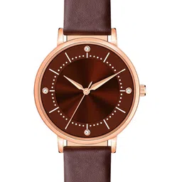 DOUBLERUN Women Dial & Leather Straps Analogue Multi Function Watch H05NMT-514-56