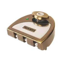 Europa Antique Brass and Satin Nickel Finish Parma Main Door Lock, V321AB/SN-37