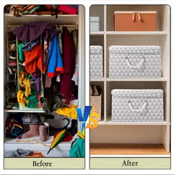 Aura Grey Set of 6 Reusable Drawer Organiser Organisers image 5