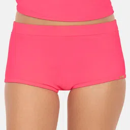 Amante Women Pink Solid Ruched Waist Swim Bottom SWB17606-image-51