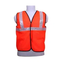 Ladwa Reflective Jacket for Road Safety Suitable Men & Women Polyster Orange (Pack of 10)-image-50