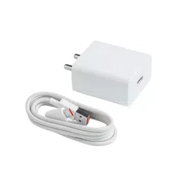 Xiaomi 33 W SonicCharge White C Type USB Cable Charger Adapter, ‎MDY-11-EL-63