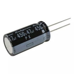RUBYCON Aluminum Electrolytic Capacitor, 47Uf, 450V, 20%, Radial, 450PX47MEFC16X31.5-image-8
