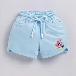 Biskid Blue Cotton Shorts-picture-37