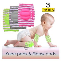 Babymoon Padded Kids Knee Elbow Protection Pads Pack of 3 - Green Grey Pink-image-25