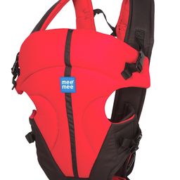 Mee Mee Elegant Lightweight & Adjustable Baby Sling Carrier 4 Carry Position Baby Carrier with Padded Support - Red-76