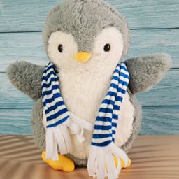 Dukiekooky Cute & Adorable Penguin with Scarf Soft Plush Toy For Kids Height 25 Cm-17