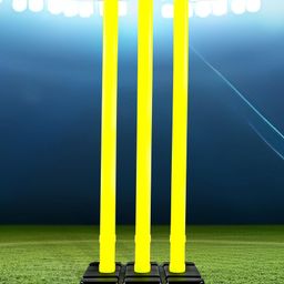 Leader Sportz Cricket Stumps with Stand - Green-23