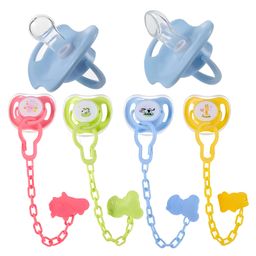 COZY VIBES Soothing Pacifiers Made Silicone Material Without Bisphenol A, With Dust Covers And Anti Drop Chains- PACK OF 1 - COLOR MAY VARY-43